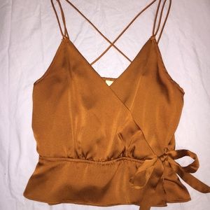 Nice golden Blush tank-top.